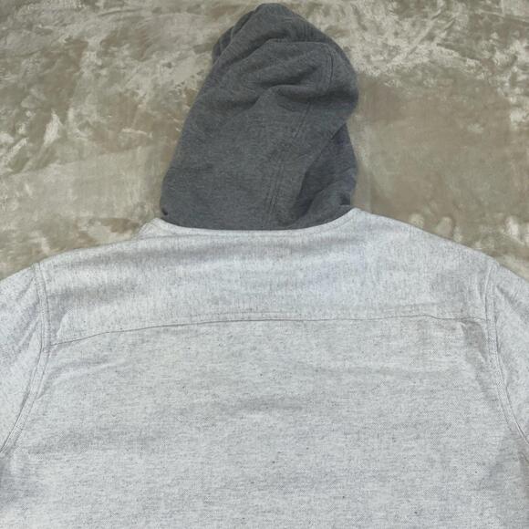 Quiksilver Men's Hooded Halidon Flannel Shirt Jacket cotton Size 2XL - Picture 11 of 12